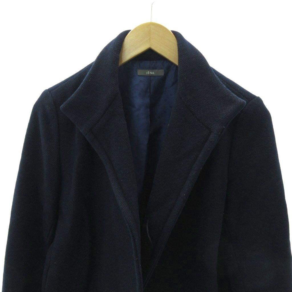 イエナ IENA ジャケット ブルゾン メルトン ウール 紺 ネイビー 1229