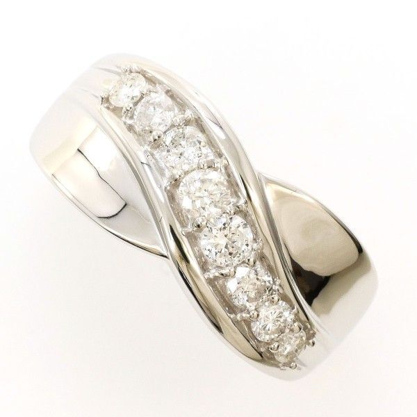 PT 900 リング ring 指輪 13.5号 ダイヤ 0.50 カード鑑別書 総重量約6.0 g