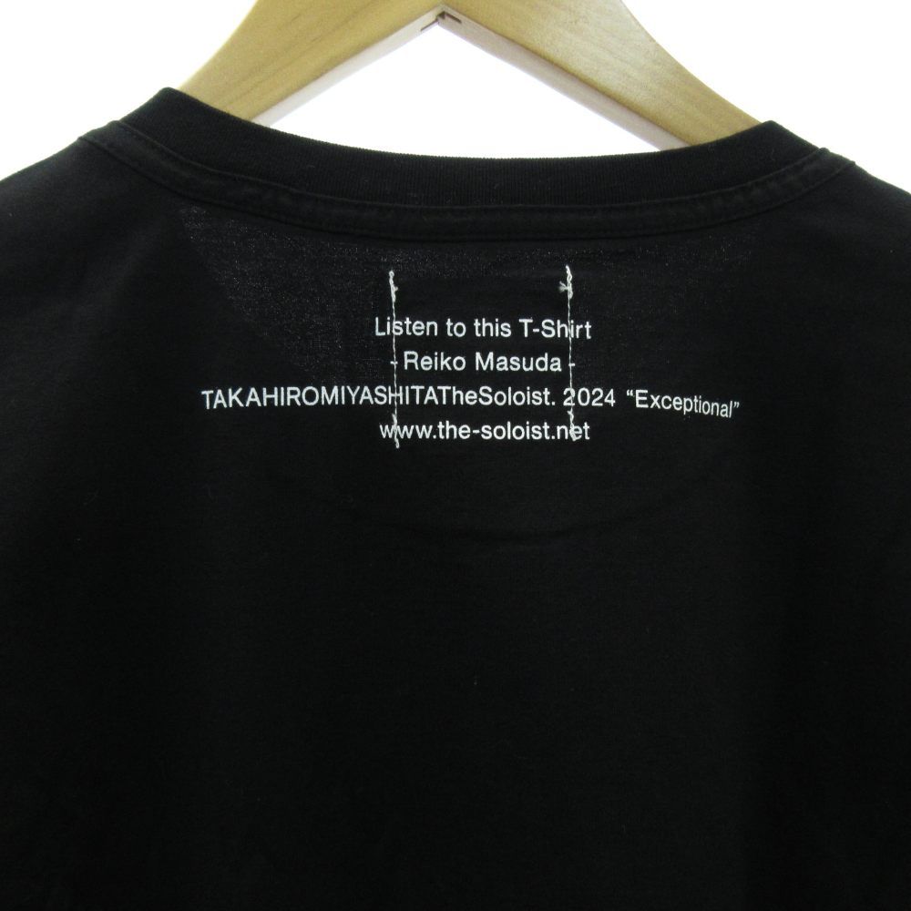 タカヒロミヤシタザソロイスト The Soloist. × CASBA 24 SS タグ付き Tシャツ コラボ 黒 ブラック 46 約M scrm.0001 Tシャツ トップス メンズ