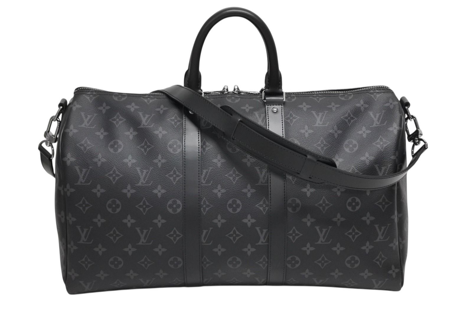 LOUIS VUITTON ルイヴィトン キーポル バンドリエール45 ボストンバッグ M 40569 モノグラム エクリプス ブラック 4 b 011323