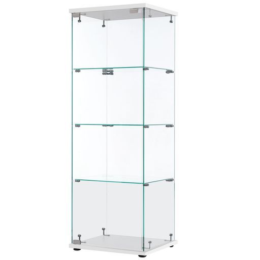 オーエスジェイ OSJ コレクションケースフィギュアケース4段幅42.5 x奥行36.5 x高さ120 cm強化ガラス全面ガラスホワイト