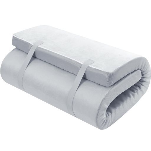 fuwawaマットレスダブル高反発 厚10 cm布団の下に敷くマット折り畳みマットレス体圧分散防臭敷布団通気性が良いコンパクに収納洗えるカバー取り外しでき140 x 195 10 cmグレー