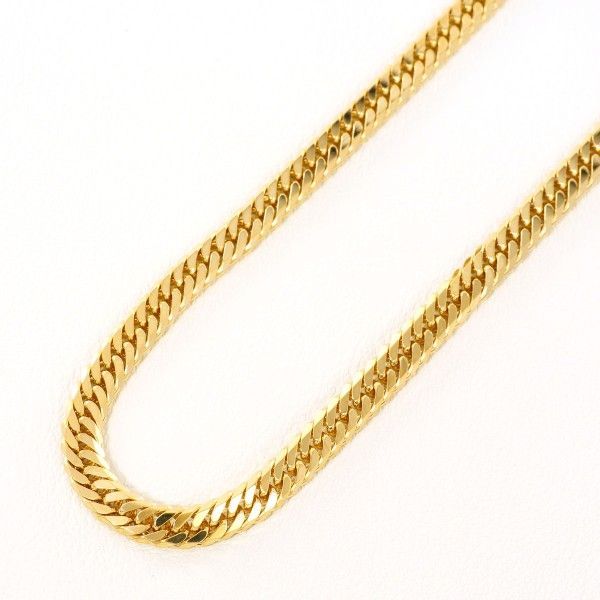 K 18 YG ネックレス necklace 約40 cm 喜平 キヘイ 6面 ダブル 総重量約20.0 g