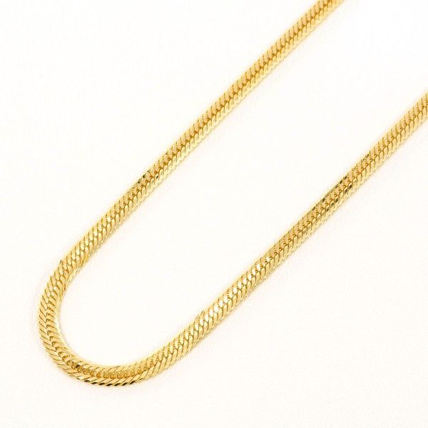 K 18 YG ネックレス necklace 約45 cm 喜平 キヘイ 10面 トリプル 総重量約11.4 g