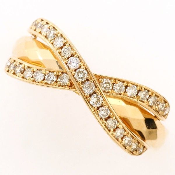 K 18 PG リング ring 指輪 14号 ダイヤ 0.30 総重量約3.5 g