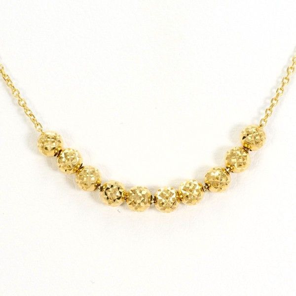 K 18 YG ネックレス necklace 総重量約2.5 g 約70 cm