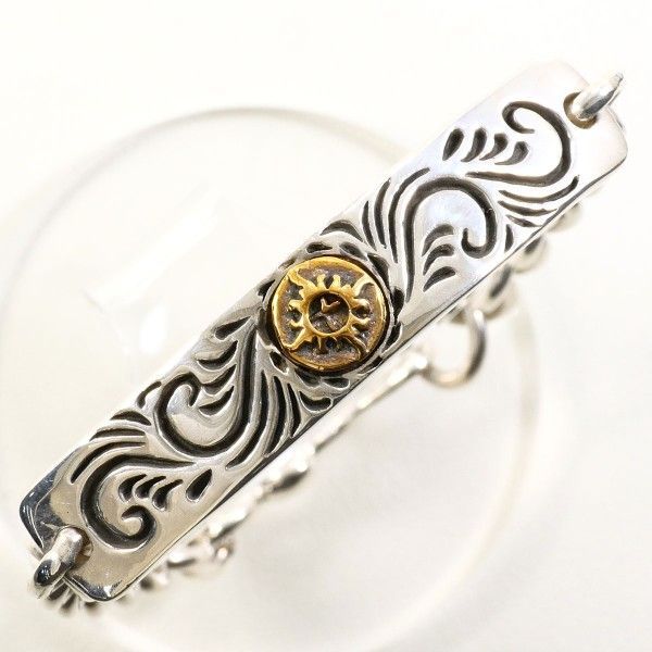 シルバー 銅 ブレスレット bracelet 総重量約37.3 g 約19 cm