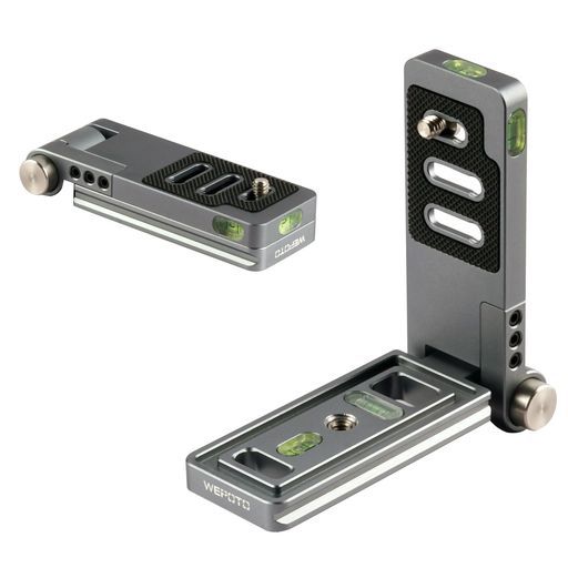 WEPOTOカメラLブラケット垂直水平切り替え三脚クイックリリースプレートアルカプレートまたは三脚ボールヘッド