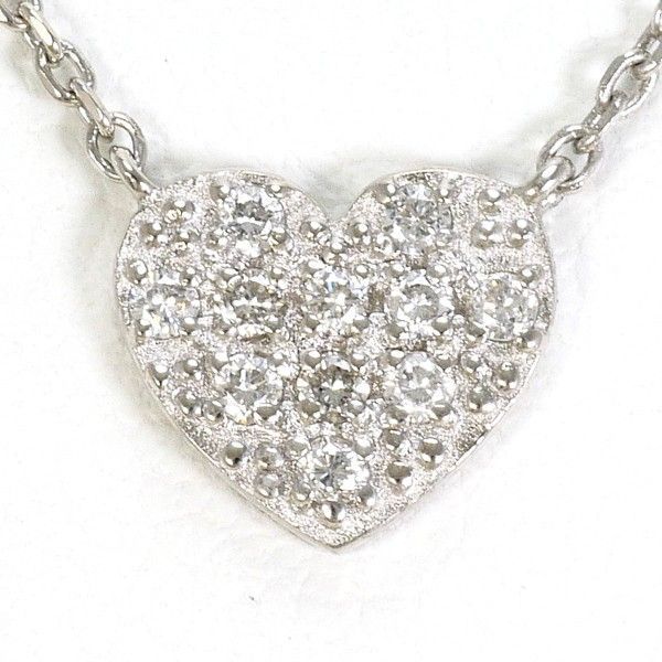 アンタイトル K 18 WG ネックレス necklace ダイヤ 総重量約2.2 g 約43 cm