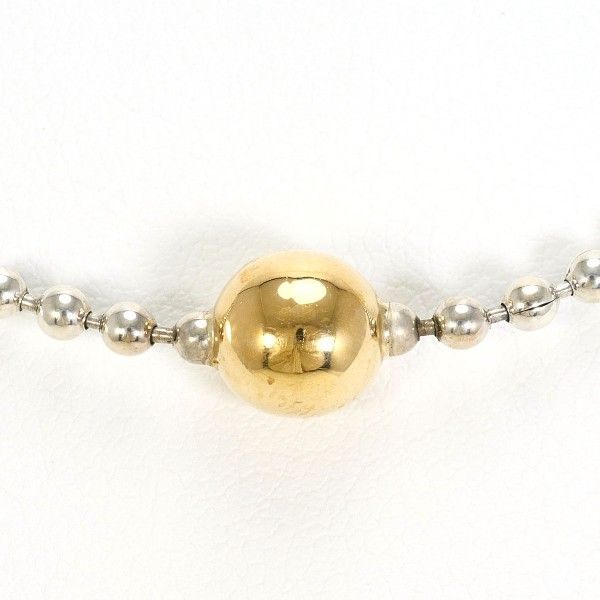 スタージュエリー K 18 YG シルバー ネックレス necklace 総重量約5.9 g 約38 cm