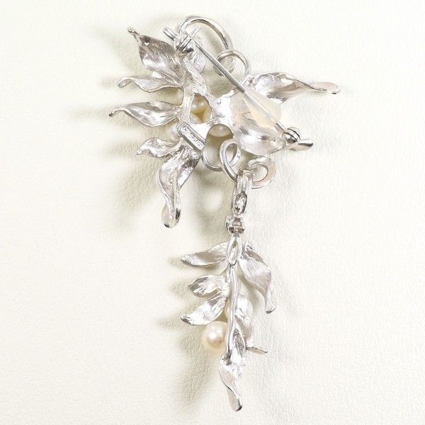 TASAKI タサキ 田崎真珠 シルバー ブローチ brooch ペンダントトップ