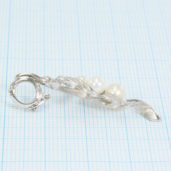 TASAKI タサキ 田崎真珠 シルバー ブローチ brooch ペンダントトップ