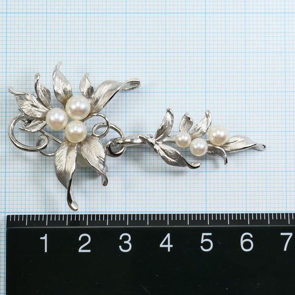 TASAKI タサキ 田崎真珠 シルバー ブローチ brooch ペンダントトップ
