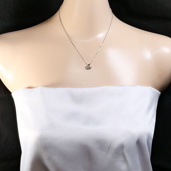 K10WG ネックレス necklace ダイヤ 0.07 総重量約1.3g 約39cm - メルカリ