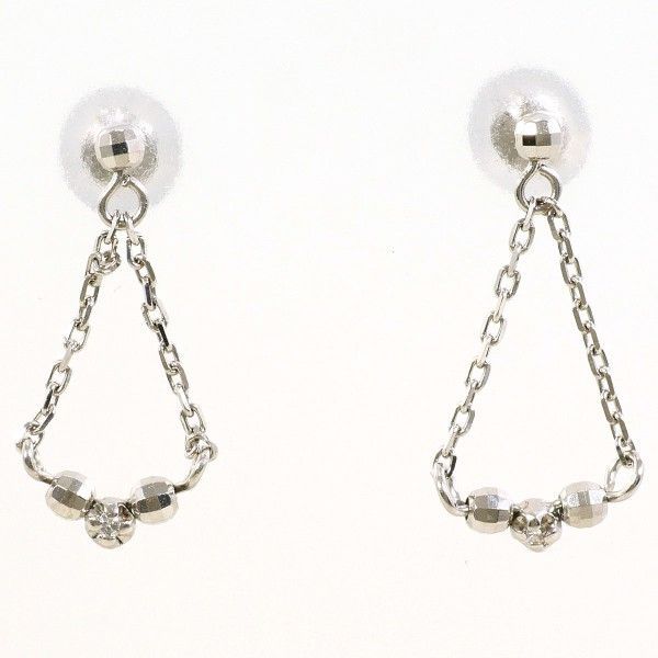 PT850 PT900 PT950 ピアス pierced earrings ダイヤ 総重量約0.8g