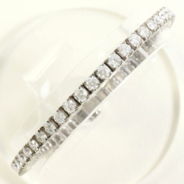 K 18 WG ブレスレット bracelet ダイヤ カード鑑別書 総重量約10.8 g 約15.5 cm