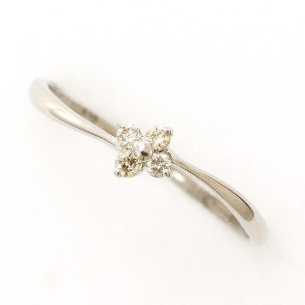 K 10 WG リング ring 指輪 6号 ダイヤ 0.05 総重量約0.5 g
