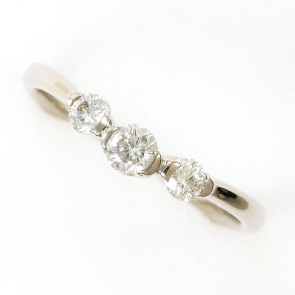K 18 WG リング ring 指輪 9.5号 ダイヤ 0.30 総重量約1.9 g