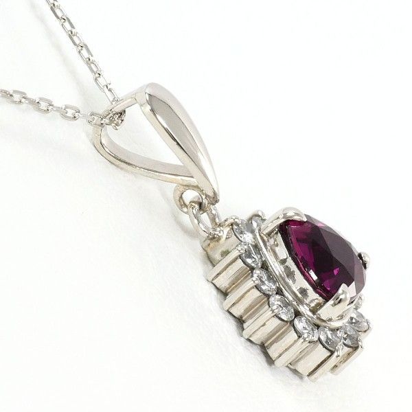 Pt900 & Pt850✨ルビー1.232ct✨ダイヤ0.30ct✨ネックレス Pt900 & Pt850✨ルビー1.232ct✨ダイヤ0.30ct✨ネックレス ルビーの