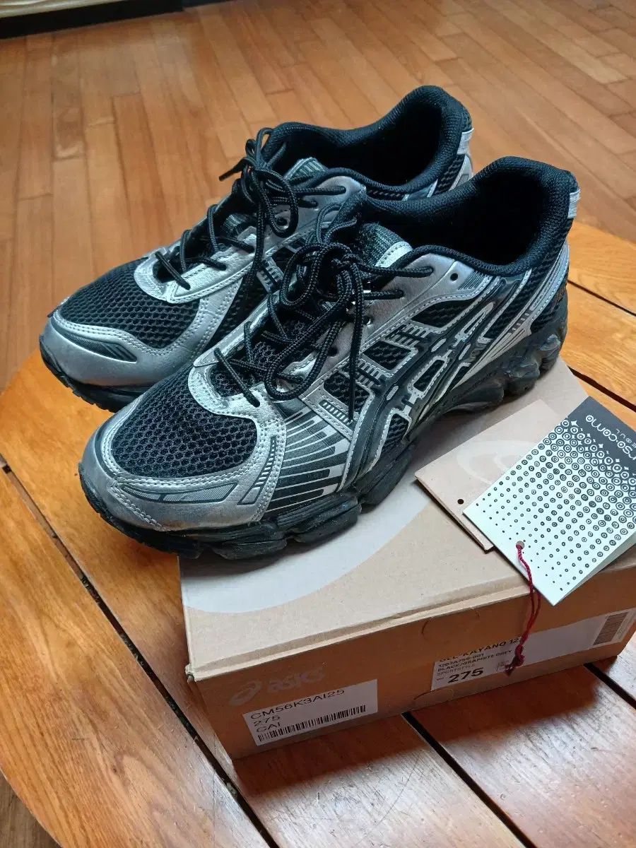 アシックス ゲル カヤノ 12 1 ブラック|シルバー 275 mm