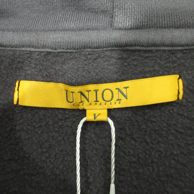  UNION | ユニオン IVY HOODIE アイビーフーディ 25 加工ロゴプリント長袖パーカー KHL-412-030 グレー ブラック系 VINTAGE BLACK サイズ XXL 103 その他 メンズ