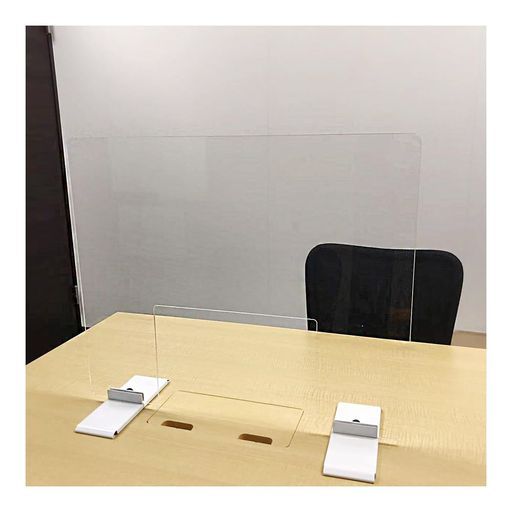 日本製アクリルパーテーション 窓あり サイズ 500 x 600 mm 窓サイズ 200 300 厚さ 3~5 材質 パーテーション部 アクリル 台座 スチール 重量 約1.5 kg 内容量 1台