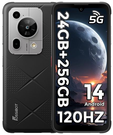 FOSSi ro 5 GスマホSIMフリースマートフォン本体Android 14スマホ本体24 GBRAM 拡張 7150 mAhバッテリータフネススマホ6.88インチHD IPS大画面
