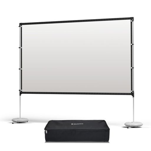 BladeCineプロジェクタースクリーンスタンド付き100インチ自立式屋外|屋内兼用ポータブル4 K対応両面投影 16 9ホームシアター用収納バッグ付き 100インチ