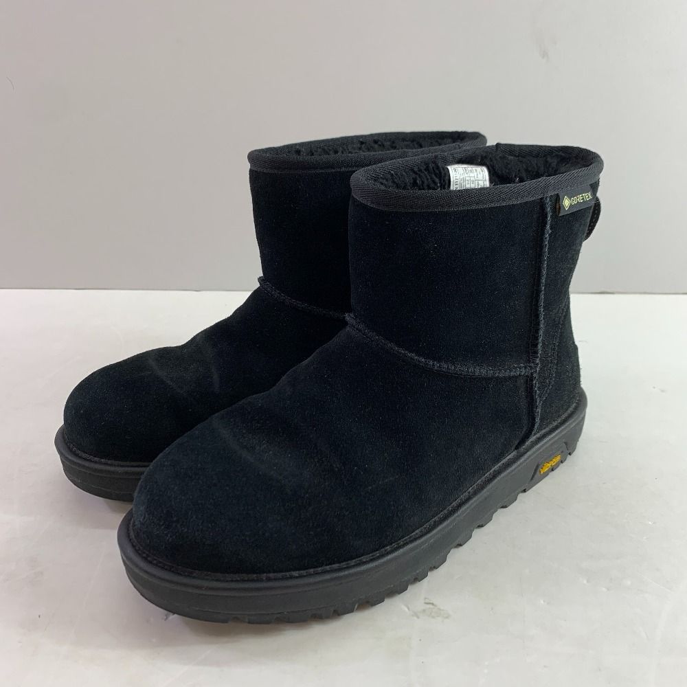 04 w 5706▽ UGG アグ クラシックミニジーティーエックス ゴアテックス ムートンブーツ 25 cm ブラック メンズ