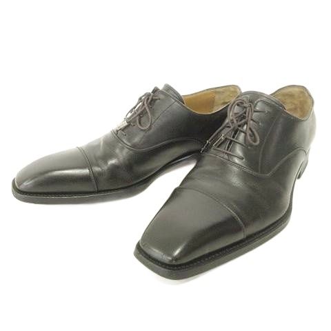 ルイヴィトン LOUIS VUITTON ドレスシューズ スクエアトゥ NI 1013 イタリア製 8 黒 ブラック