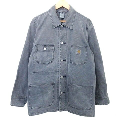カーハート carhartt 90 s カバーオール デニム ジャケット M グレー A 0107