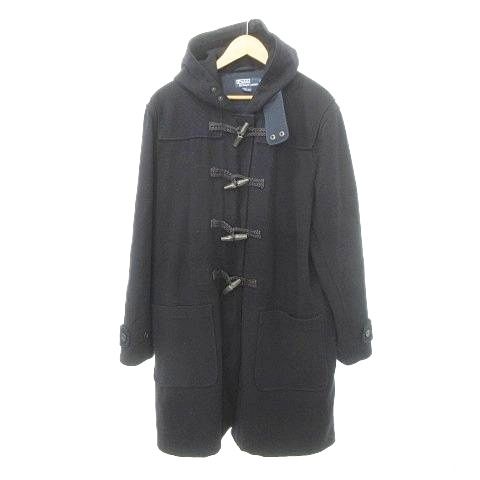 ポロ ラルフローレン POLO RALPH LAUREN フード ダッフルコート アウター Mサイズ 紺 ネイビー