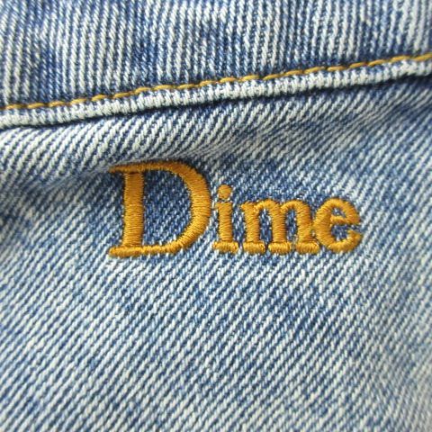 ダイム DIME バギー デニム ジーンズ パンツ ワイド ロゴ ジップアップ