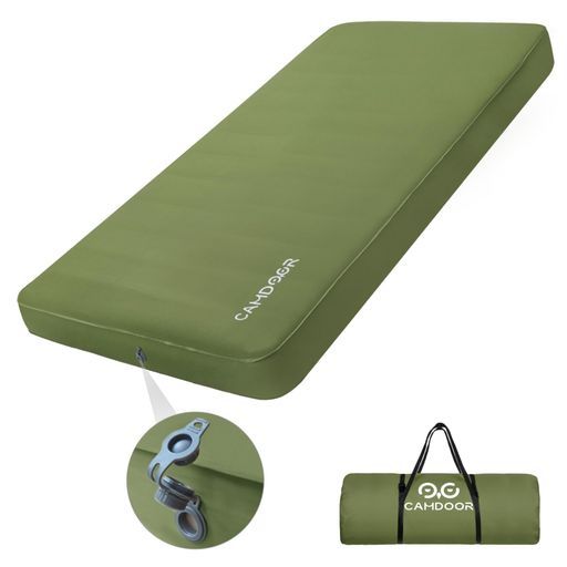 CAMDOORキャンプマットエアーマット厚手10cm【30秒自動膨張・ソフトな