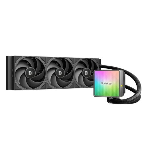 Sudokoo 液体CPUクーラー PWMポンプ-ARGBポンプヘッド搭載360 mmオールインワンCPUクーラー-FDBファン採用水冷システムIntelLGA 1851|1700|1200|115 XAMD