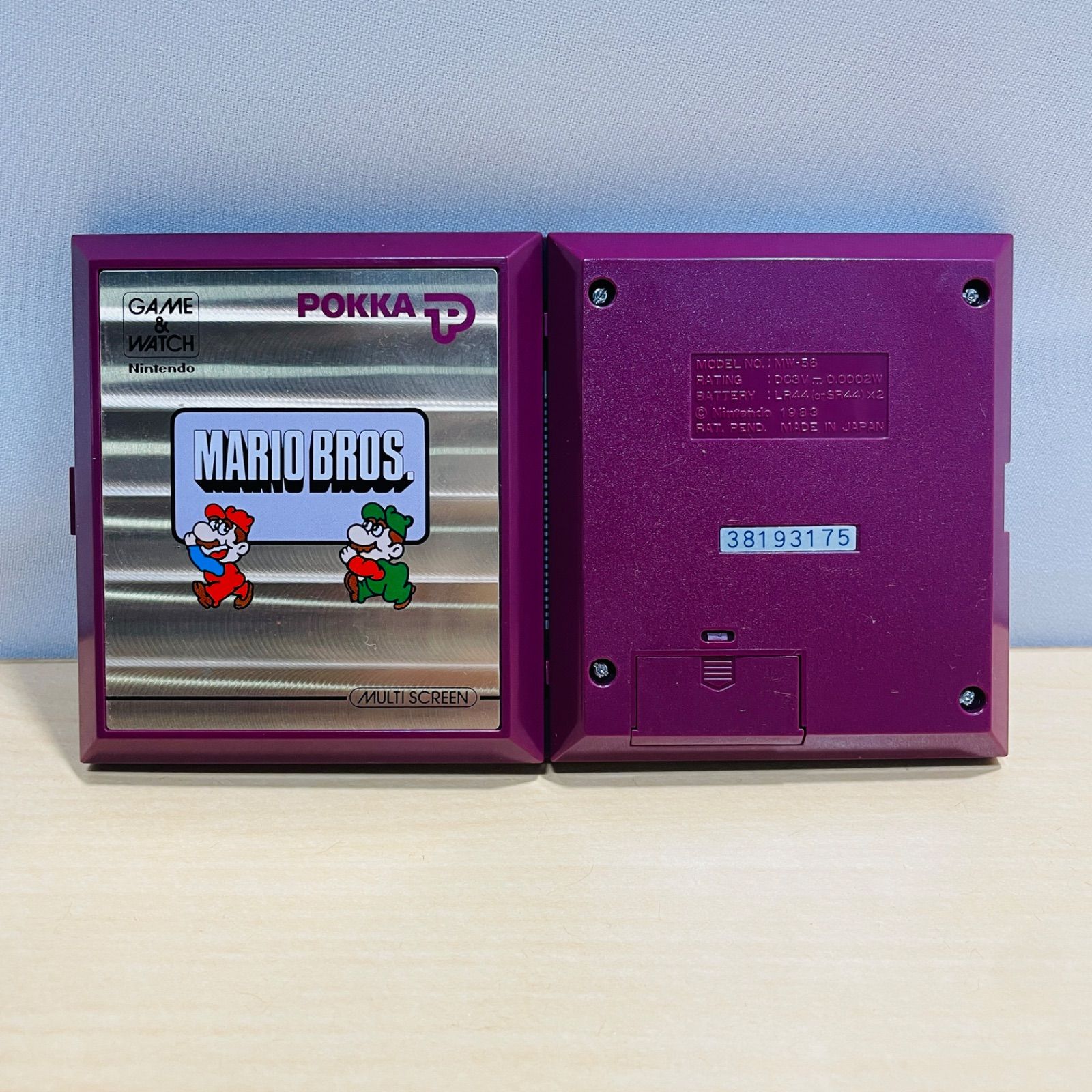 ジャンク品】Nintendo ゲームウォッチ MARIO BROS マリオブロス POKKA