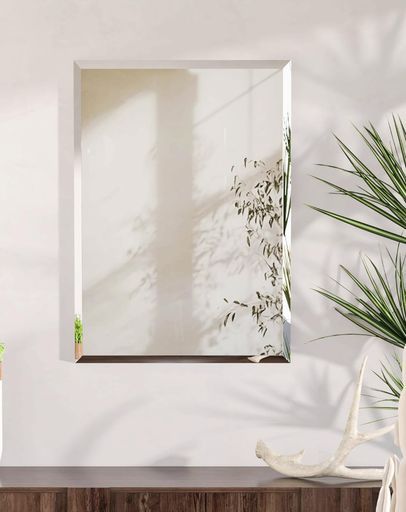 Artloge鏡浴室壁掛け風呂おしゃれミラー長方形ウォールミラー洗面台玄関トイレ鏡大きいルームアート銀引き美容室洗面化粧台転倒防止インテリア