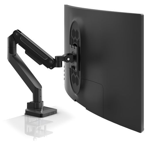 モニターアーム49インチ対応耐荷重20 kgガススプリング式5軸調整ウルトラワイドモニター対応VESA規格 75 x 75|100 100 クランプ|グロメット式ブラック
