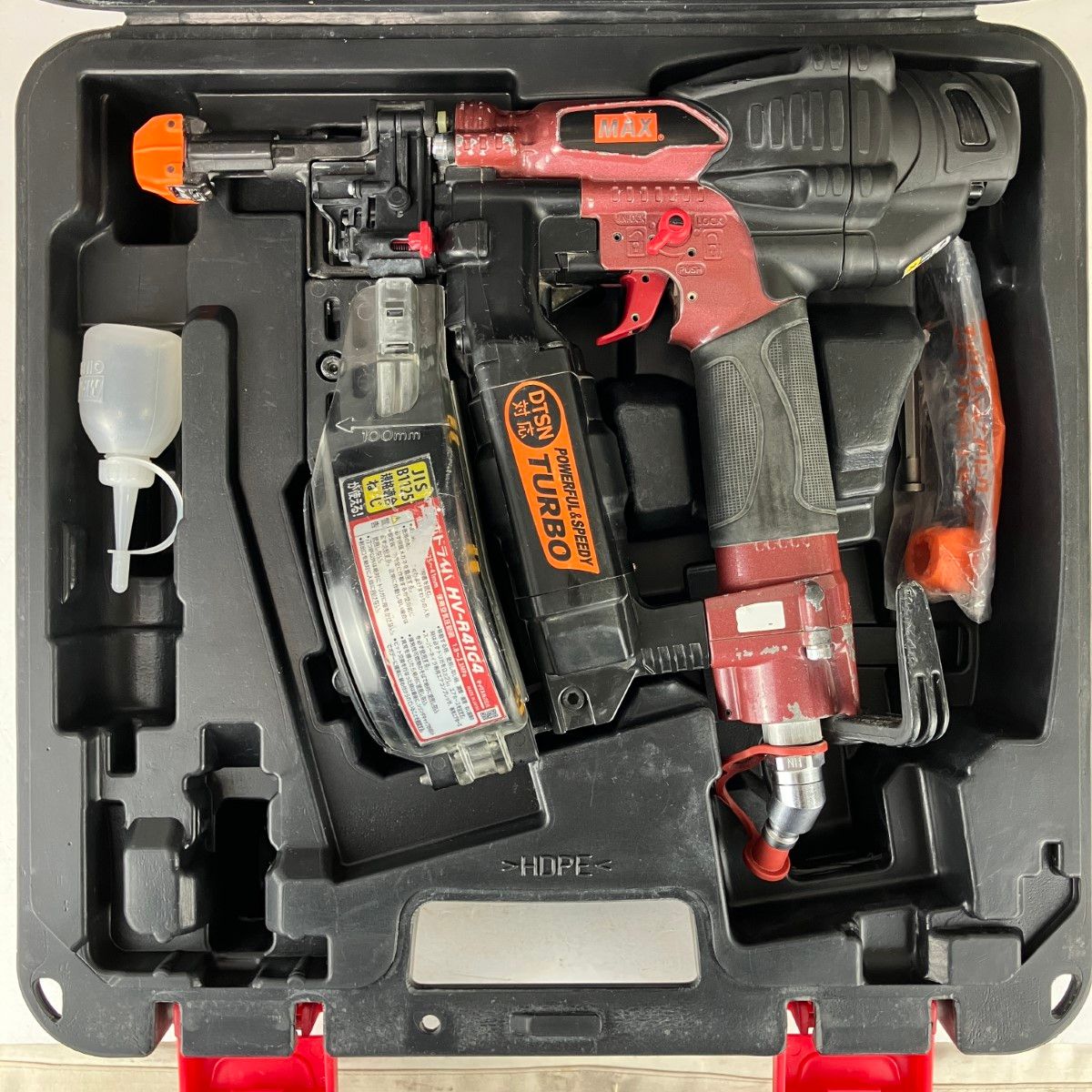 ЗЗMAX マックス 41 mm 高圧 ねじ打ち機 ケース付 HV-R G 4 レッド