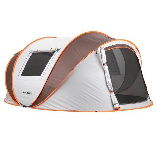 EchoSmile ポップアップテント 6人用 1秒簡単組立 ワンタッチ 防水耐水圧3000mm 防UV+防蚊ネット付き キャンプ用 家族用テント 軽量設計 EchoSmileポップアップテント6人用1秒簡単組立ワンタッチ防水耐水圧