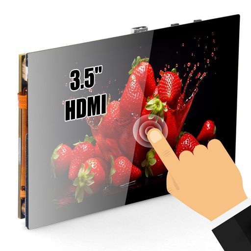 OSOYOO 3.5インチ静電容量式タッチスクリーンHDMIディスプレイRaspberryPi 5 4 3モデルA B用PCなど汎用