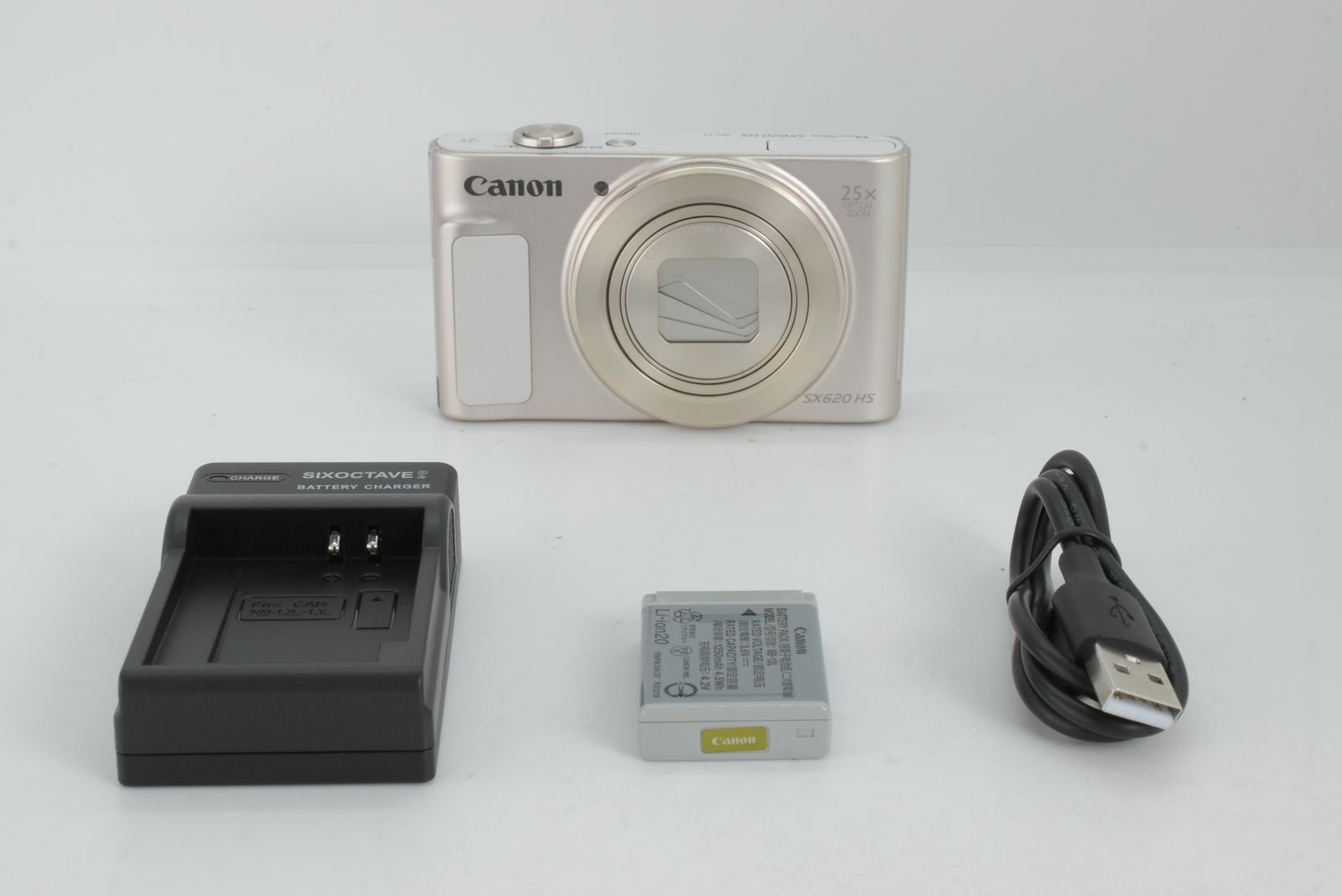 Canon PowerShot SX 620 HS 20.2 MP Digital Camera White キャノン コンパクトデジタルカメラ ホワイト EF-TN-JP 1770