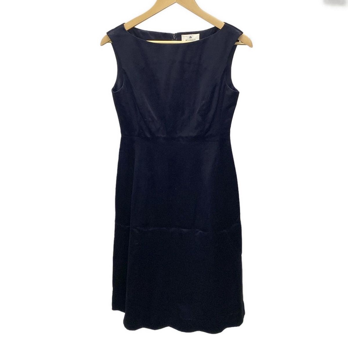 M S GRACY エムズグレイシー ワンピース サイズ9 レディース 黒 ノースリーブ|ひざ丈