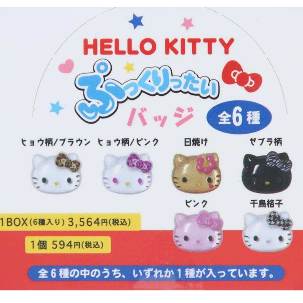 ハローキティ バッジ ぷっくりったいバッジ 全6種 6個入セット