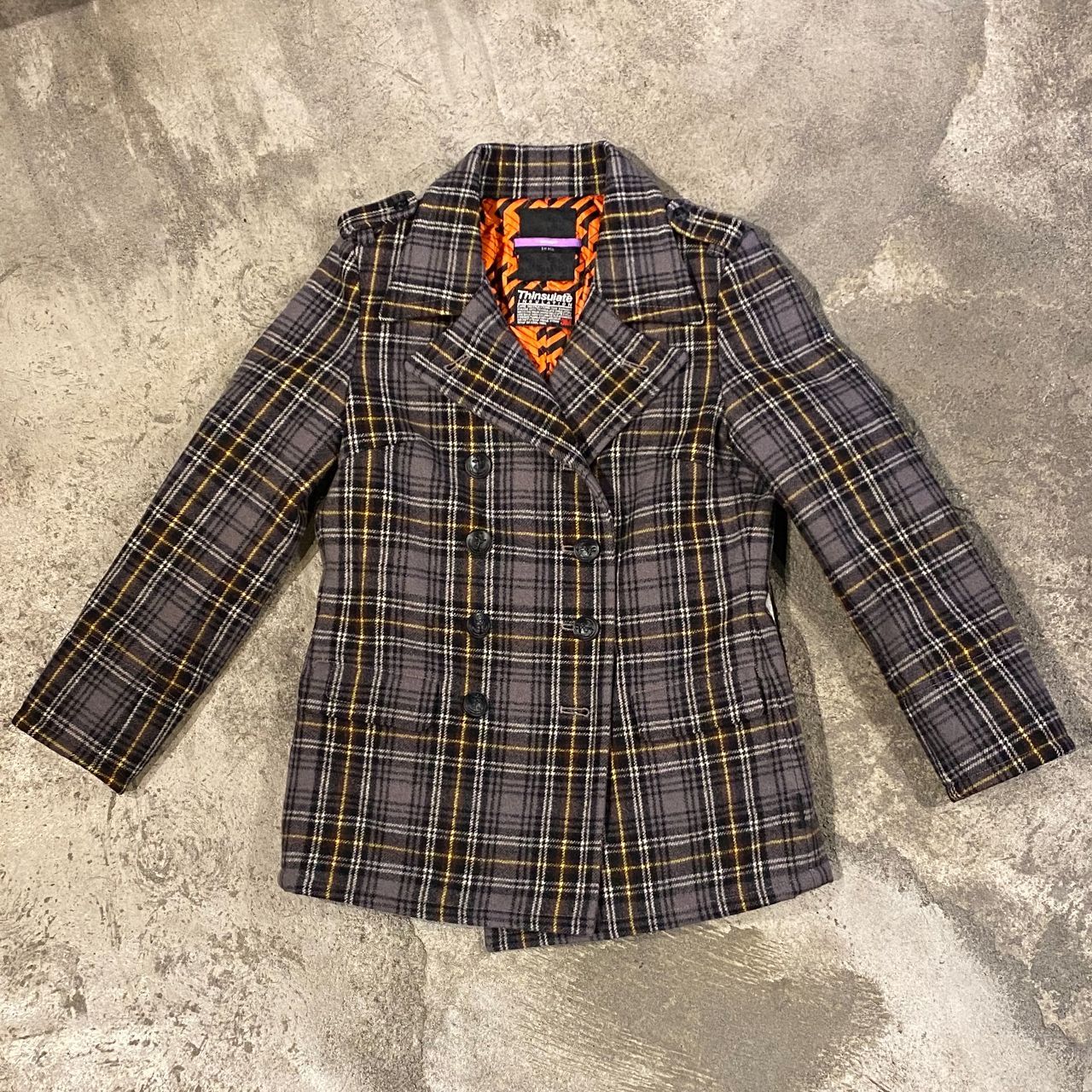 00s SWAGGER L/S WOOL CHECK P-COAT スワッガー 長袖 ウール チェック 