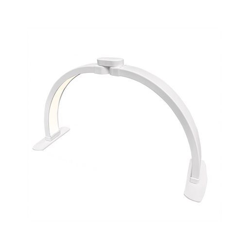 ハーフムーンライト折りたたみ式ランプデスクトップLEDランプ10段の明るさ調整LED調光 のLEDチップ3000-6000 kスマホホルダー付くネイルアート|メイクアップ|読書|美容院用ライト 白…