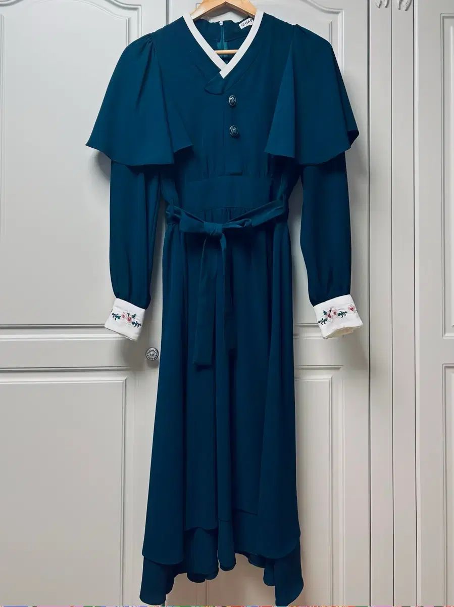 下プリ無窮花ケープONE PIECE ターコイズ s