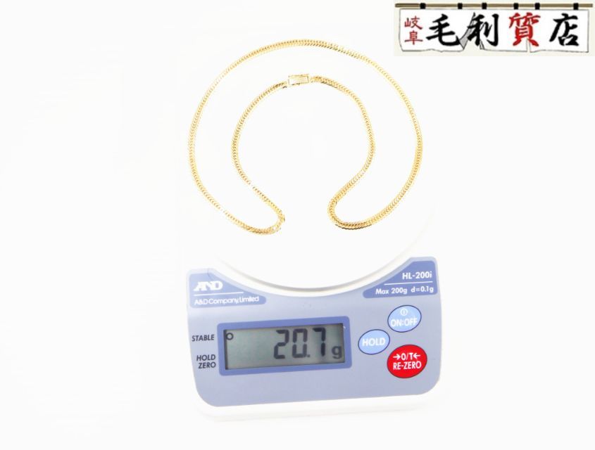 K 18 キヘイ 喜平 ネックレス 8面 トリプル 20.7ｇ 8メントリプル 18金 イエローゴールド 750 YG ジュエリー