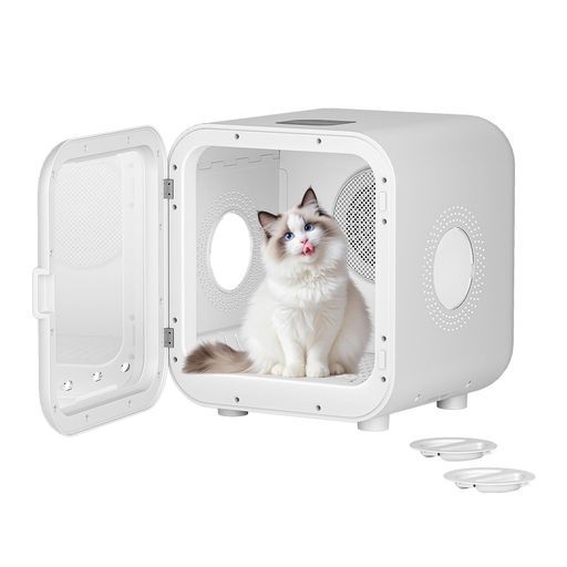 VERILADYペットドライヤーハウスペット乾燥機ペットドライヤーペットドライルーム犬猫乾燥機ペットドライヤーボックス静音風速調整温度調節多頭飼快適自動過熱保護静音PSE取得速乾|花粉…