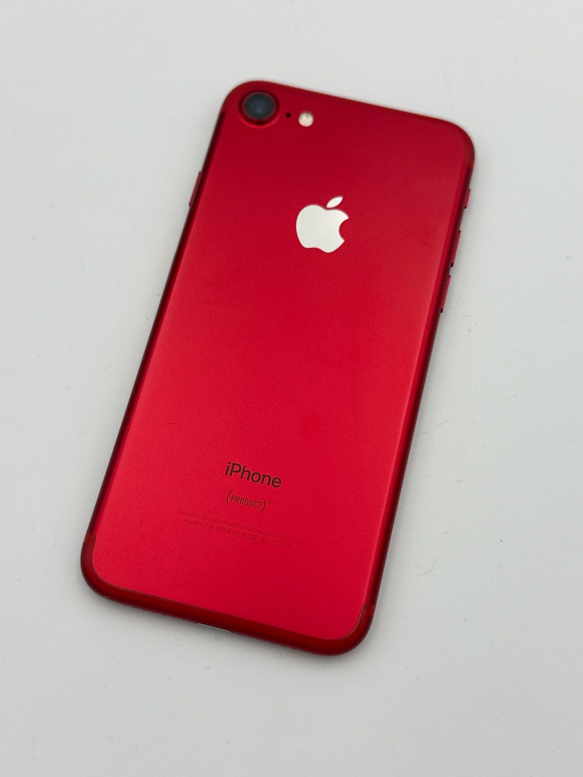 バッテリー容量86％ SIMフリー iPhone7 128GB レッド au 赤 - メルカリ